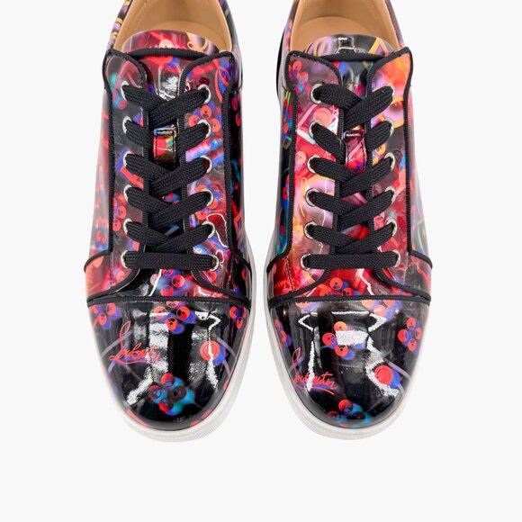 Christian Louboutin Disco Laser Sneakers Size 40 US 10 Louis Junior Orlato - Picture 3 of 14